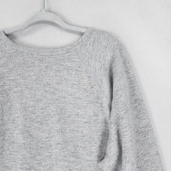 Marine Layer Sweater Mens XXL Heather Gray Sherpa Crew Neck Pullover Casual NEW - Picture 13 of 13